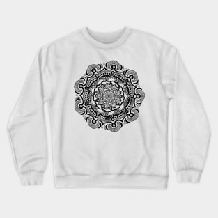 Mandala #9. Hearts and Flowers mandala. Crewneck Sweatshirt